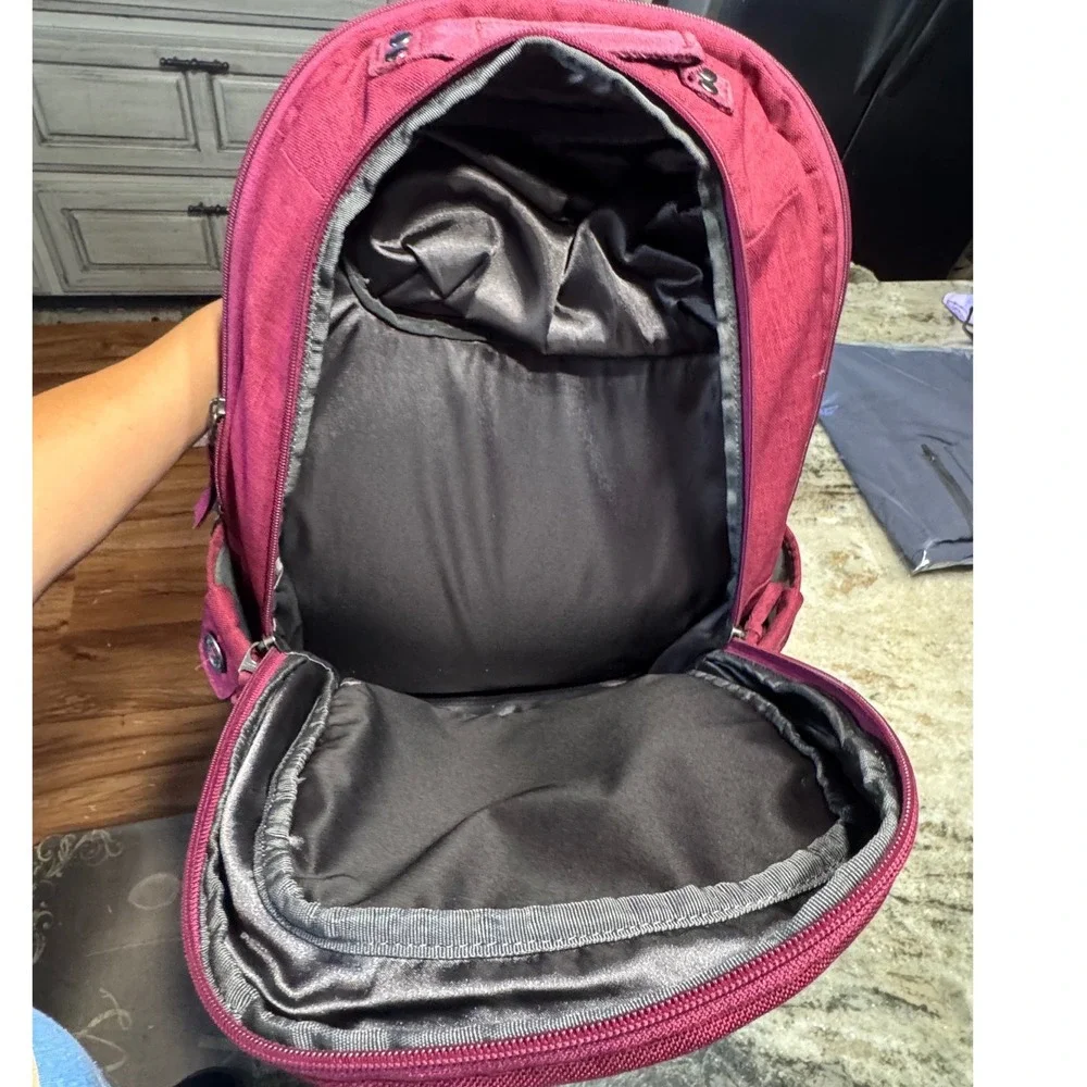 OGIO Backpack USA BMX Embroidered Maroon Burgundy Laptop Bag Sporty Travel Bag